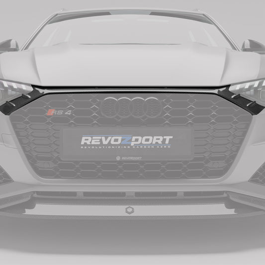 Revozport Carbon Fibre Front Grille for Audi RS4 B9.5 Facelift