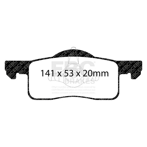 EBC Greenstuff 6000 Series Truck and SUV Brake Pad Set (DP61652) Image 1