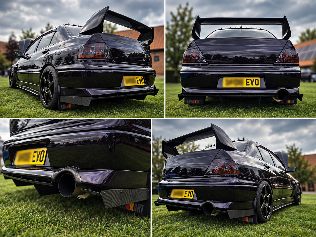 Rexpeed JDM 7-8 V-Style Diffuser for Mitsubishi Lancer Evolution