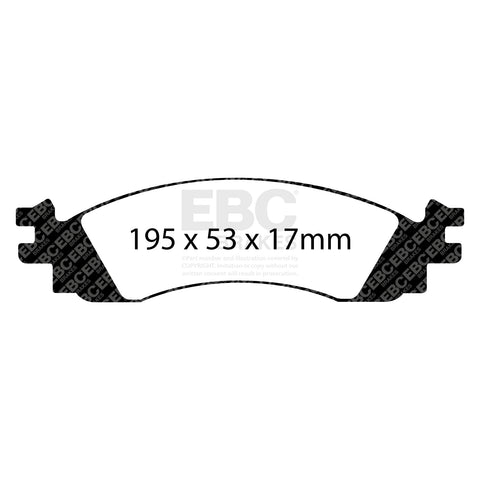 EBC Greenstuff 6000 Series Truck and SUV Brake Pad Set (DP61767) Image 2