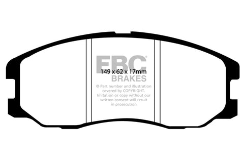 EBC Greenstuff 6000 Series Truck and SUV Brake Pad Set (DP61975) Image 2