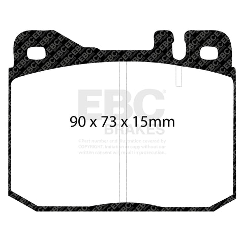 EBC Greenstuff 2000 Series Sport Brake Pad Set (DP2261) Image 2
