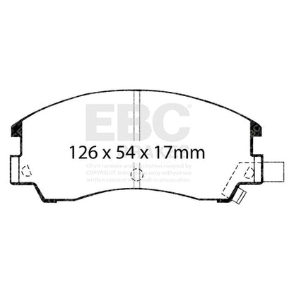 EBC Brakes Pad and Disc Kit (PDKF1842) Image 2