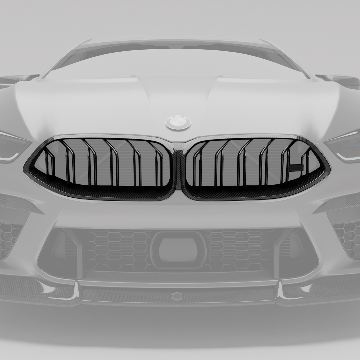 Revozport Carbon Fiber Front Grill for BMW M8 F93