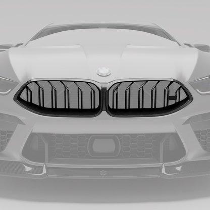 Revozport Carbon Fiber Front Grill for BMW M8 F93