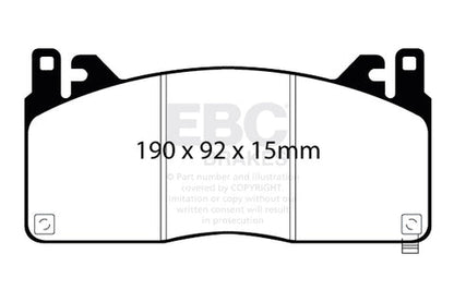 EBC Bluestuff NDX Trackday Brake Pad Set (DP53055NDX) Image 2