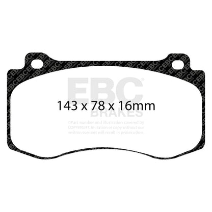 EBC Ultimax OE Replacement Brake Pad Set (DP1764) Image 3