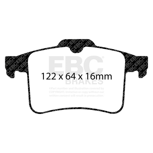 EBC Redstuff 3000 Series Sport Brake Pad Set (DP32059C) Image 2