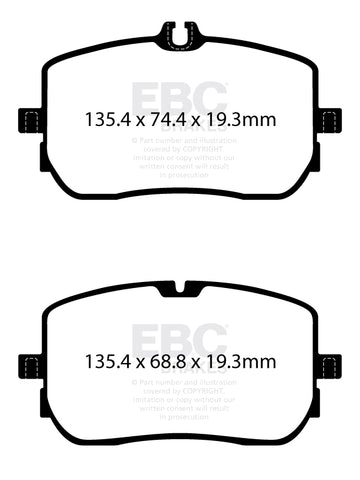 EBC Greenstuff 6000 Series Truck and SUV Brake Pad Set (DP62395) Image 3