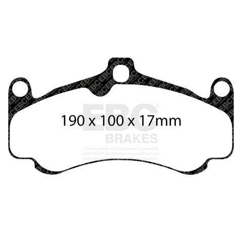 EBC Racing RP-1 Track and Race Brake Pads (DP82094RP1) Image 4