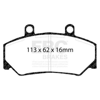 EBC Greenstuff 2000 Series Sport Brake Pad Set (DP2800) Image 3