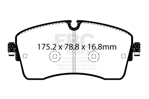 EBC Greenstuff 6000 Series Truck and SUV Brake Pad Set (DP62385) Image 1