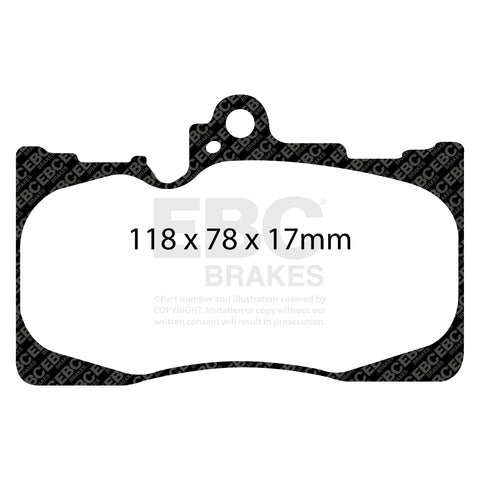 EBC Redstuff 3000 Series Sport Brake Pad Set (DP31589C) Image 1