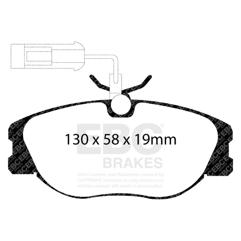 EBC Greenstuff 2000 Series Sport Brake Pad Set (DP21109) Image 2