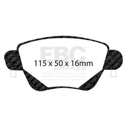 EBC Yellowstuff 4000 Series Street and Track Brake Pad Set (DP41350R) Image 1