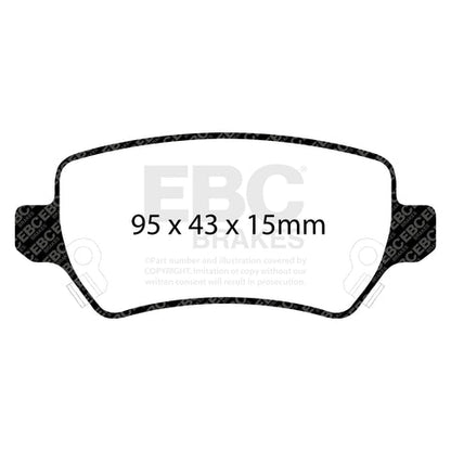 EBC Redstuff 3000 Series Sport Brake Pad Set (DP31447C) Image 4