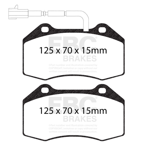 EBC Brakes Pad and Disc Kit (PDKF071) Image 1