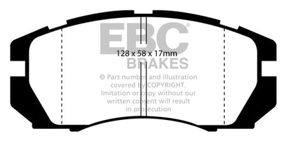 EBC Orangestuff 9000 Series Race Brake Pad Set (DP9966) Image 4