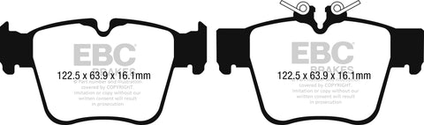 EBC Redstuff 3000 Series Sport Brake Pad Set (DP32270C) Image 1