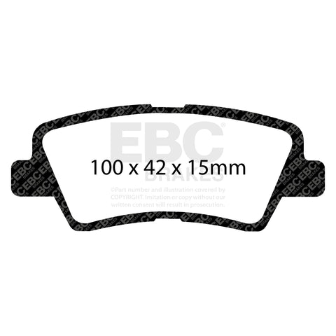 EBC Greenstuff 2000 Series Sport Brake Pad Set (DP21875) Image 1