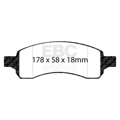 EBC Greenstuff 6000 Series Truck and SUV Brake Pad Set (DP61761) Image 1