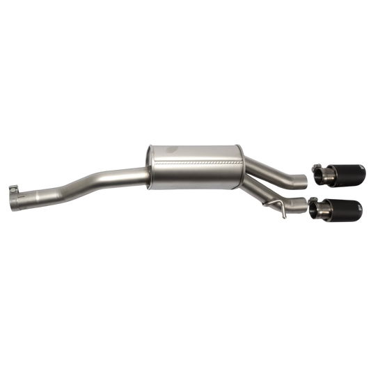 Remus Axle Back Exhaust for VW Polo 6 GTI – 84mm Black Chrome Tips