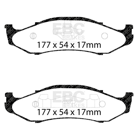 EBC Greenstuff 6000 Series Truck and SUV Brake Pad Set (DP61255) Image 1