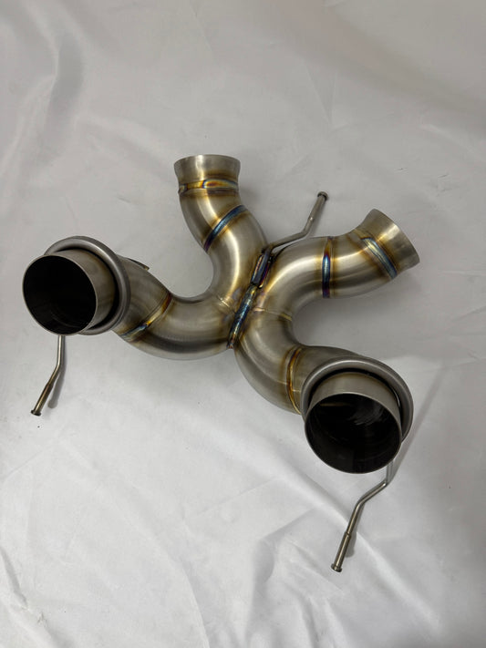 Nicromobeum UK McLaren 650S Exhaust Rear Section in Stainless or Titanium