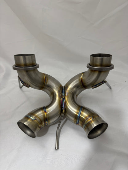 Nicromobeum UK McLaren 650S Exhaust Rear Section in Stainless or Titanium