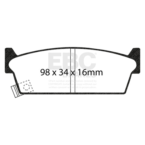 EBC Brakes Pad and Disc Kit (PDKR672) Image 1