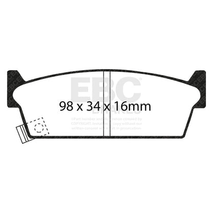 EBC Brakes Pad and Disc Kit (PDKR672) Image 1