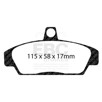 EBC Greenstuff 2000 Series Sport Brake Pad Set (DP2817) Image 3