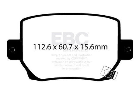 EBC Bluestuff NDX Trackday Brake Pad Set (DP52419NDX) Image 2
