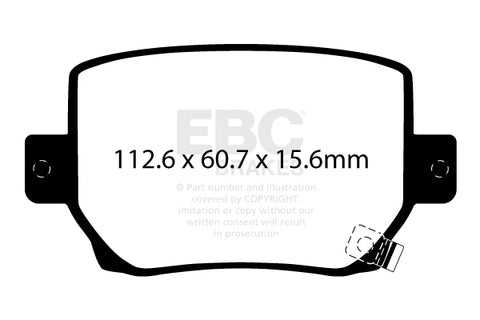 EBC Bluestuff NDX Trackday Brake Pad Set (DP52419NDX) Image 2