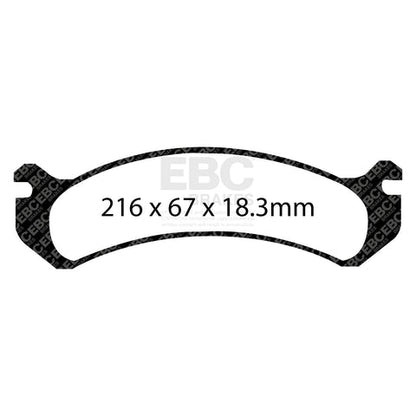 EBC Ultimax OE Replacement Brake Pad Set (DP1305) Image 2