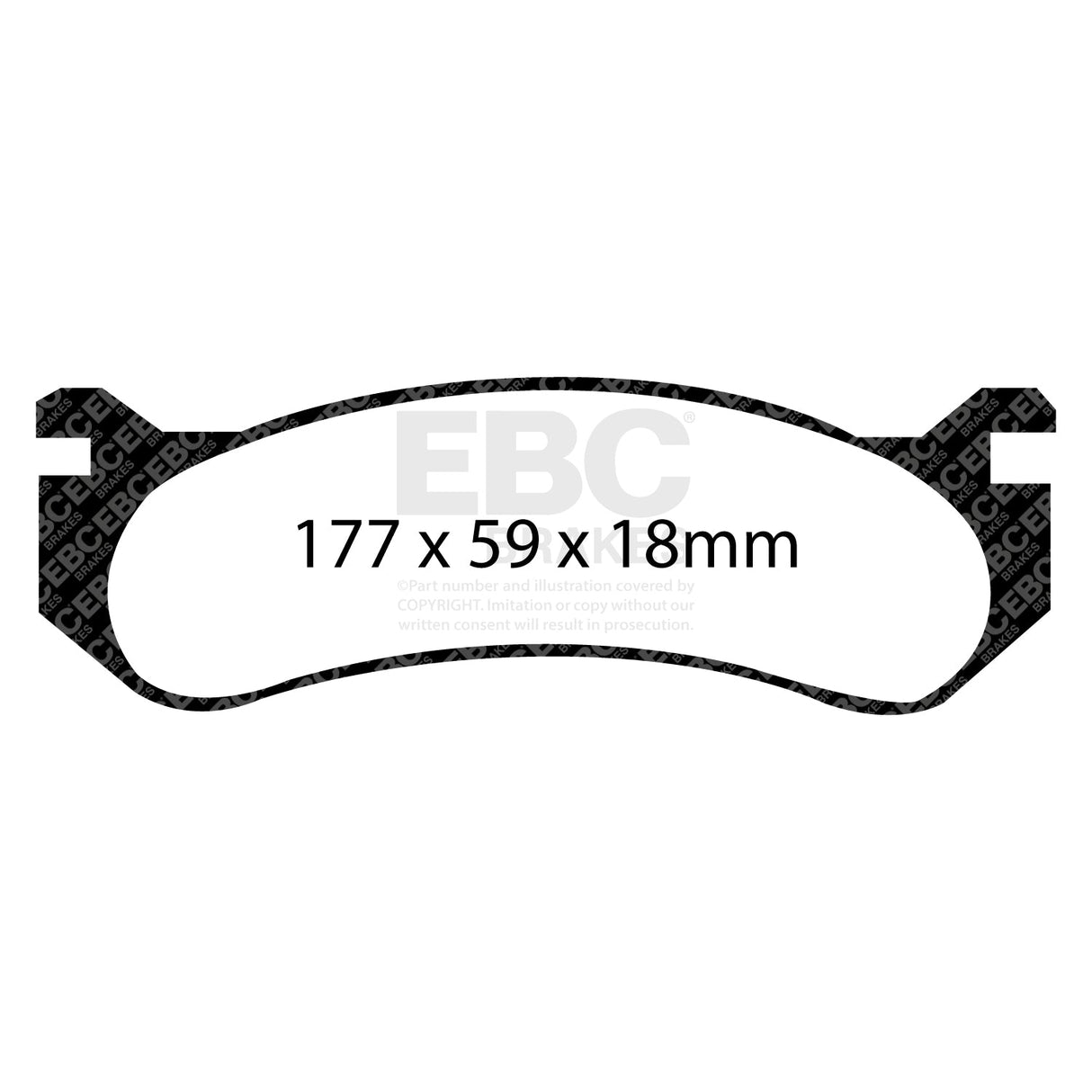 EBC Brakes Pad and Disc Kit (PDKR206) Image 2