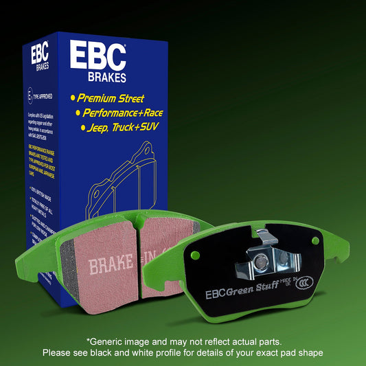 EBC Greenstuff 2000 Series Sport Brake Pad Set (DP2828) Image 3