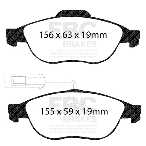 EBC Brakes Pad and Disc Kit (PDKF029) Image 1