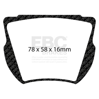 EBC Greenstuff 2000 Series Sport Brake Pad Set (DP2134) Image 4