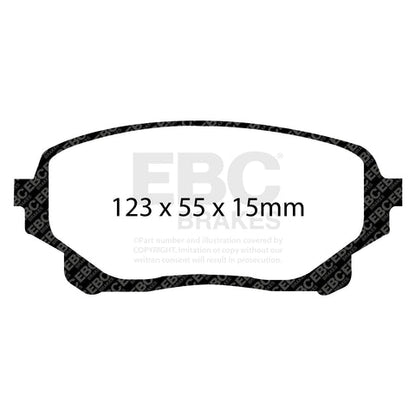 EBC Greenstuff 6000 Series Truck and SUV Brake Pad Set (DP61756) Image 3