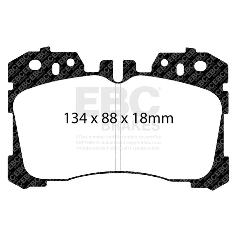 EBC Greenstuff 2000 Series Sport Brake Pad Set (DP21811) Image 2