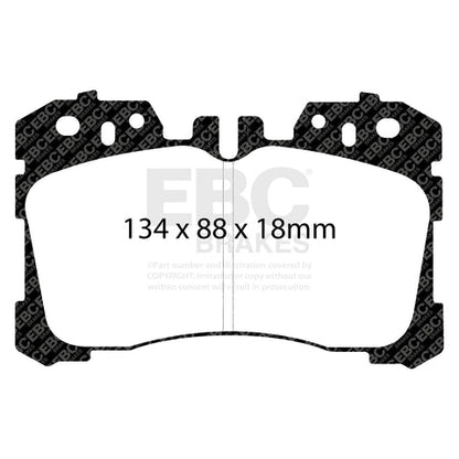 EBC Greenstuff 2000 Series Sport Brake Pad Set (DP21811) Image 2