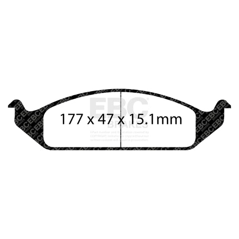 EBC Greenstuff 2000 Series Sport Brake Pad Set (DP21251) Image 2