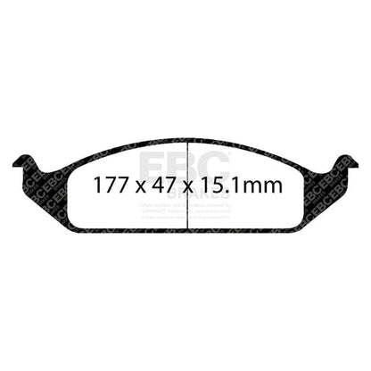 EBC Greenstuff 2000 Series Sport Brake Pad Set (DP21251) Image 2