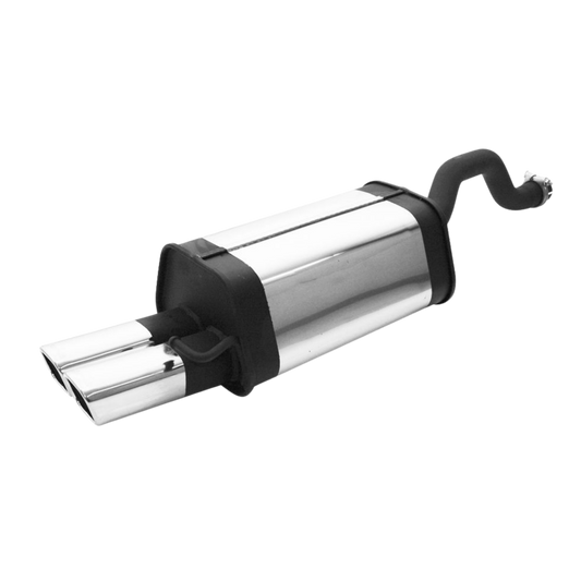 Remus Axle-Back Sport Exhaust 2x 74x65mm Chrome Tips for SEAT Ibiza 6K