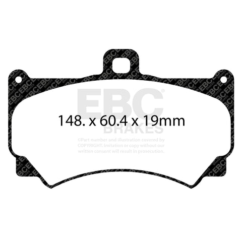 EBC Orangestuff 9000 Series Race Brake Pad Set (DP9065) Image 4