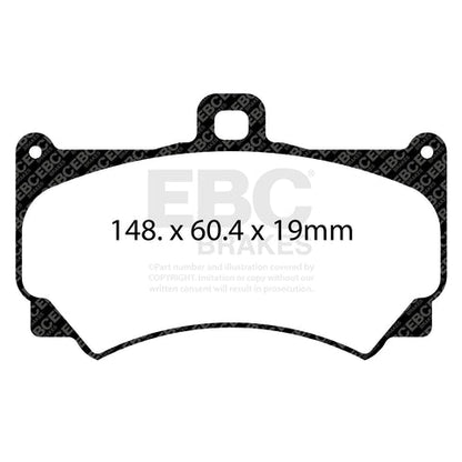 EBC Orangestuff 9000 Series Race Brake Pad Set (DP9065) Image 4