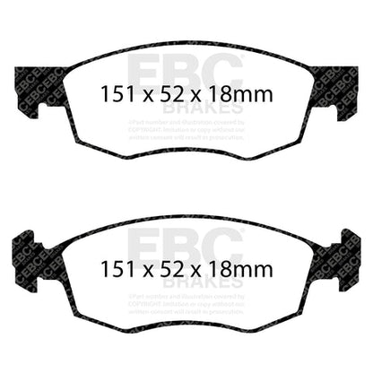 EBC Brakes Pad and Disc Full vehicle Kit (PD40K704)