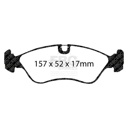 EBC Greenstuff 2000 Series Sport Brake Pad Set (DP2760) Image 3