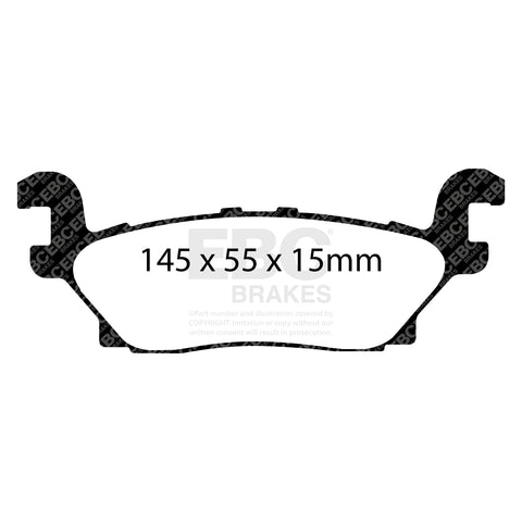 EBC Greenstuff 6000 Series Truck and SUV Brake Pad Set (DP61760) Image 4